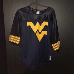 NWOT PINK WVU football jersey